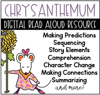 Preview of Chrysanthemum - Online Digital Resource Google Classroom / Google Slides