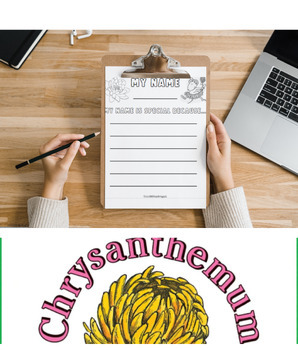 Preview of Chrysanthemum Writing Prompt Worksheet