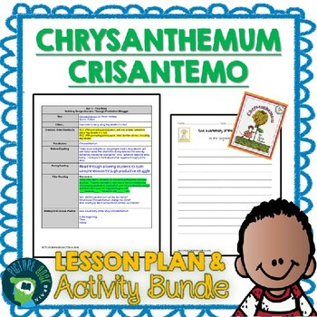 Preview of Chrysanthemum by Kevin Henkes Lesson Plan, Google Slides and Docs Activities