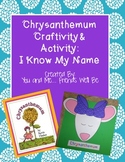 Chrysanthemum craftivity and Activity