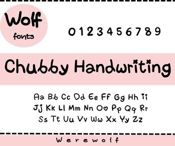 Preview of Chubby Handwriting font