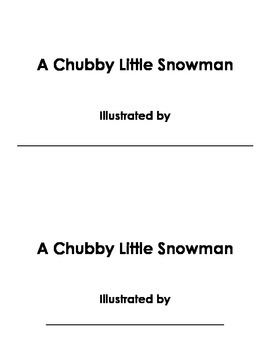 Preview of Chubby Little Snowman Book
