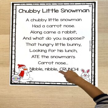 Chubby Little Snowman - Winter Poem for Kids by Little Learning Corner