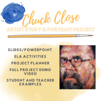 Preview of Chuck Close Artist Study & Portrait Project