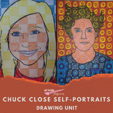 Chuck Close Self-Portraits - Elementary & Middle School Art