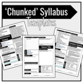 Chunked Syllabus - One Page (2 editable Design Templates)
