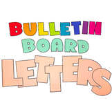 Chunky Bold Printable Bulletin Board Letters