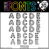 Chunky Bubble Block Tracing Fonts for Handwriting - Stanford Font Bundle 20
