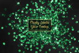 Chunky Emerald Glitter Overlays
