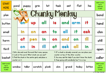 chunky monkey business game rules