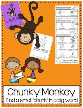 Chunky Monkey Reading Strategy Bookmark Teaching Resources | TPT