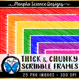 Frames and Borders - Chunky Scribble Frames - 25 PACK
