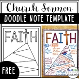 Church Doodle Note Template - Free