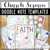 Church Doodle Note Templates - Set 1