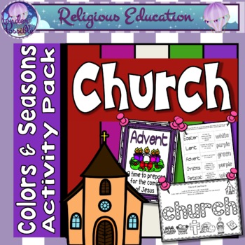 Preview of Church Colors & Liturgical Seasons: Posters, Worksheets and more