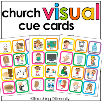 Preview of Church Visual Cue Cards