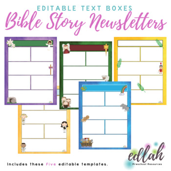 Preview of Church/Bible Story Newsletter Template Mini Pack (WORD USERS)_Generation 1