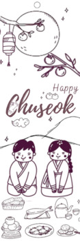 Preview of Chuseok Bookmark for class