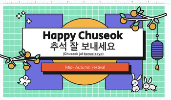 Preview of Chuseok (Korean Thanksgiving) Music Lesson