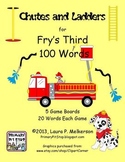 5 Chutes and Ladders Sight Word Game Boards for Fry's THIR