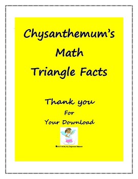 Preview of Chysanthemum Math Triangle Facts
