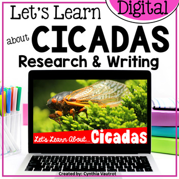 Preview of Cicadas Digital Research and Writing | Summer Activities