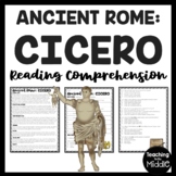 Cicero  Biography Reading Comprehension Worksheet Ancient Rome