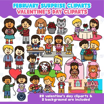 Ciclips Valentine's Day Clip Arts [QZ] by Ciclips Studio | TPT