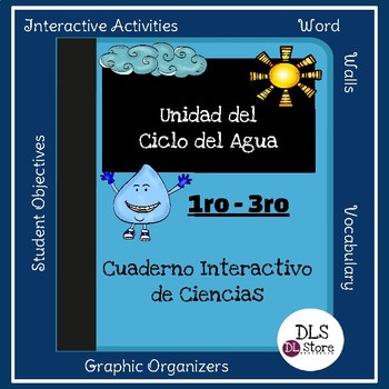 Preview of Ciclo del Agua/Spanish Water Cycle Interactive Notebook FREEBIE