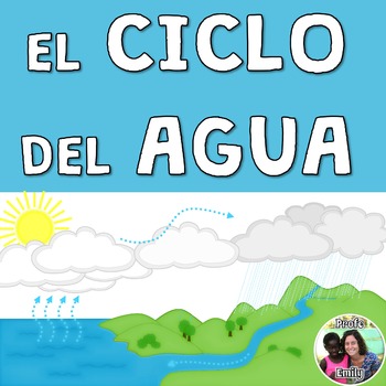Preview of Ciclo del agua - Spanish water cycle song and book