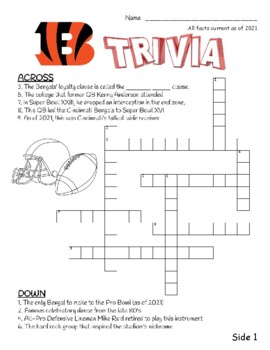 Washington Redskins Trivia Crossword, WordSearch and Sudoku