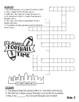 Cincinnati Bengals Trivia Quiz! 