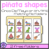 Cinco De Mayo Activities Pinata Shape Matching File Folder