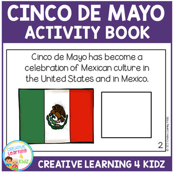 Cinco De Mayo Activity Cut & Paste Book by Creative Learning 4 Kidz