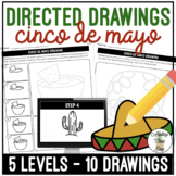 Cinco De Mayo Art Directed Drawing Worksheets