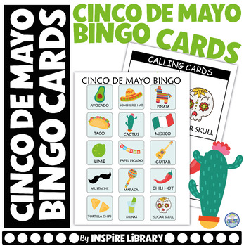 Cinco De Mayo Bingo Activity Bingo Game Vocabulary With Cards Game