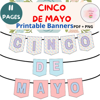 Preview of Cinco De Mayo! Classroom Decor Bulletin Board Letters Banner | Printable Banner