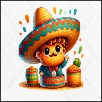 Preview of Cinco De Mayo Clipart {Creative Clips Clipart} FREE