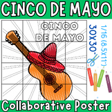 Cinco De Mayo Collaborative Coloring Poster Activities, Ci