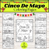 Cinco De Mayo Coloring Pages, Mexican Fiesta Hispanic Heri