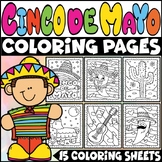 Cinco De Mayo Coloring Pages: Sombrero, Cactus, Maracas, T