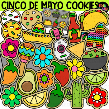 Preview of Cinco De Mayo Cookies Clipart