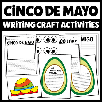 Cinco De Mayo Craft Avocado Writing Template Craftivity - Writing ...