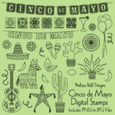 Cinco De Mayo Digital Stamps Clipart