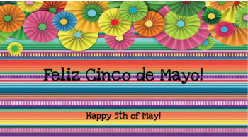 Preview of Cinco De Mayo Google Slides Presentation *NOPREP*