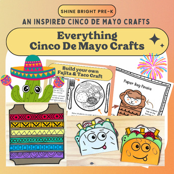 Preview of Cinco De Mayo Inspired Craft and Printables