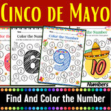 Cinco De Mayo Number Recognition Math Worksheet | Find The