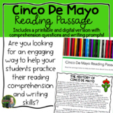 Cinco De Mayo Reading Passage- Printable and Digital Version