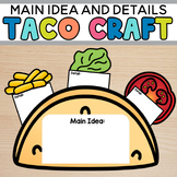 Taco Craft with Main Idea and Supporting Details Worksheet