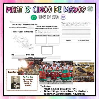 Preview of Cinco De Mayo-What is Cinco De Mayo?